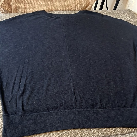 Vince Black Crew Neck High Low Oversize Sweater Size M - Picture 8 of 11